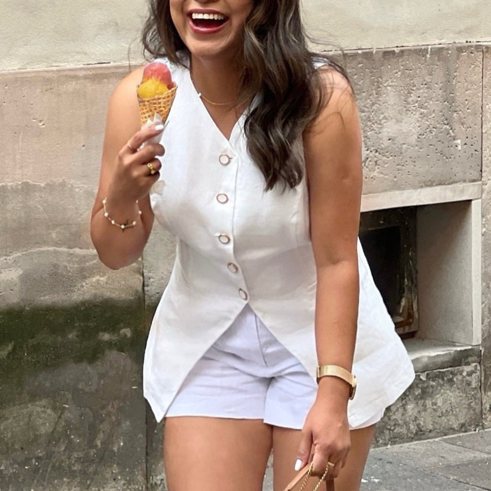 Reformation Aspen Linen Top